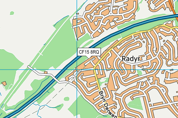CF15 8RQ map - OS VectorMap District (Ordnance Survey)