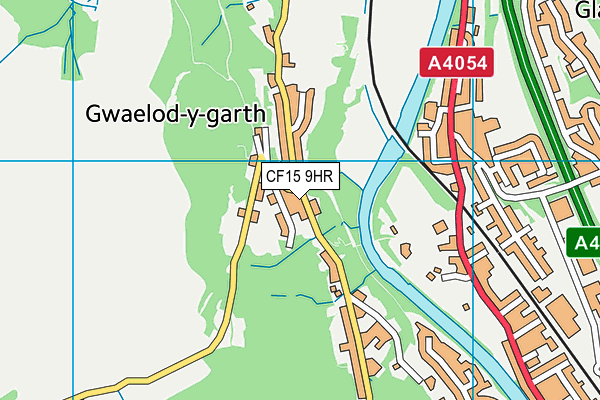 CF15 9HR map - OS VectorMap District (Ordnance Survey)