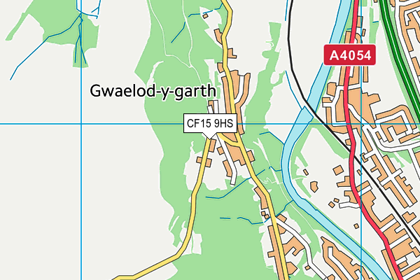 CF15 9HS map - OS VectorMap District (Ordnance Survey)