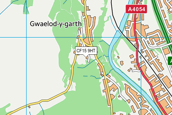 CF15 9HT map - OS VectorMap District (Ordnance Survey)