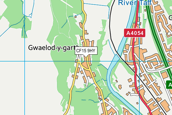 CF15 9HY map - OS VectorMap District (Ordnance Survey)