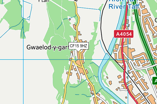 CF15 9HZ map - OS VectorMap District (Ordnance Survey)