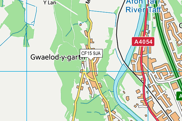 CF15 9JA map - OS VectorMap District (Ordnance Survey)