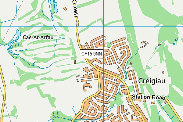 CF15 9NN map - OS VectorMap District (Ordnance Survey)