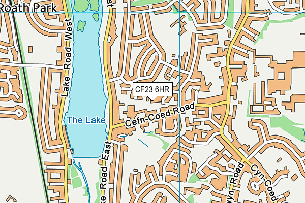 CF23 6HR map - OS VectorMap District (Ordnance Survey)