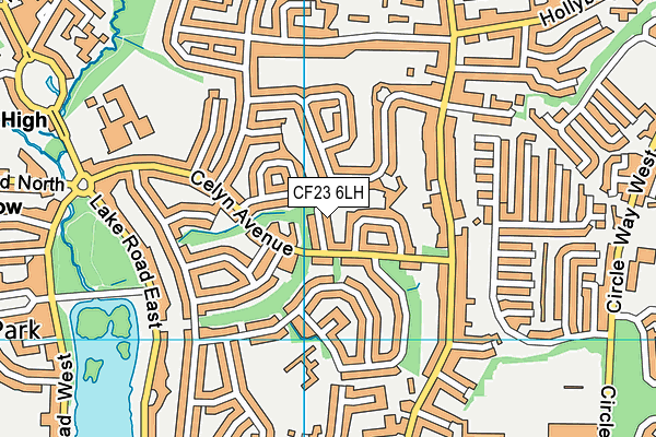 CF23 6LH map - OS VectorMap District (Ordnance Survey)