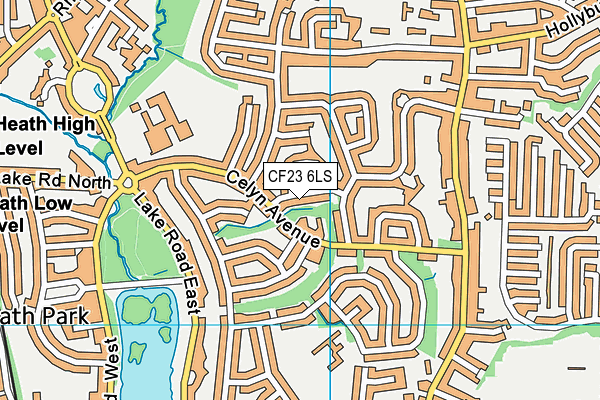 CF23 6LS map - OS VectorMap District (Ordnance Survey)