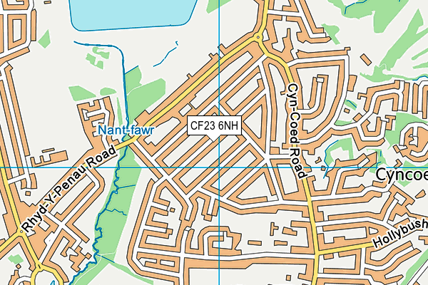 CF23 6NH map - OS VectorMap District (Ordnance Survey)