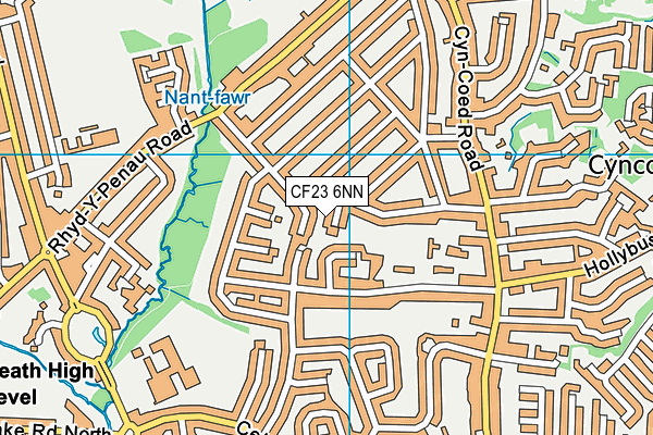 CF23 6NN map - OS VectorMap District (Ordnance Survey)