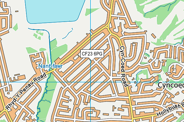 CF23 6PG map - OS VectorMap District (Ordnance Survey)