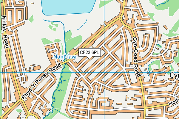 CF23 6PL map - OS VectorMap District (Ordnance Survey)