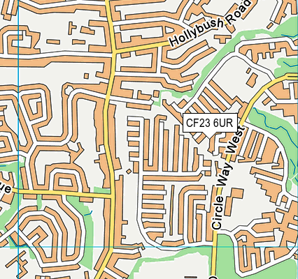 CF23 6UR map - OS VectorMap District (Ordnance Survey)