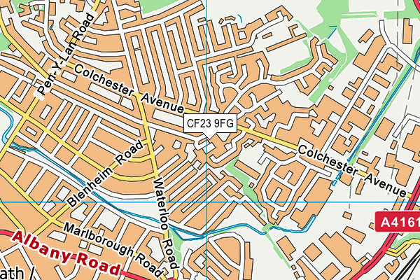 CF23 9FG map - OS VectorMap District (Ordnance Survey)