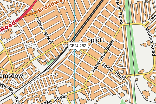 Map Of Splott Cardiff Cf24 2Bz Maps, Stats, And Open Data