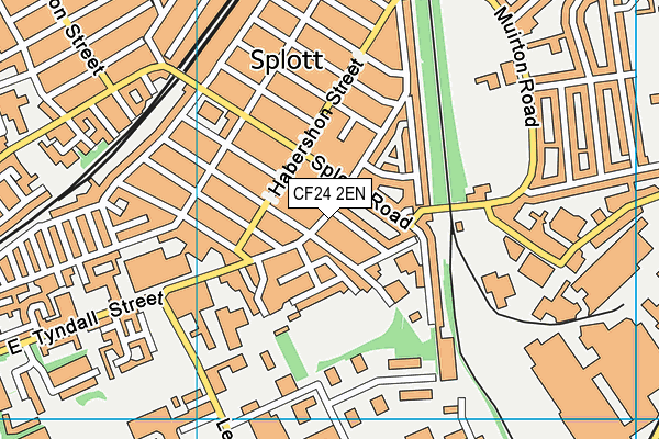 CF24 2EN map - OS VectorMap District (Ordnance Survey)