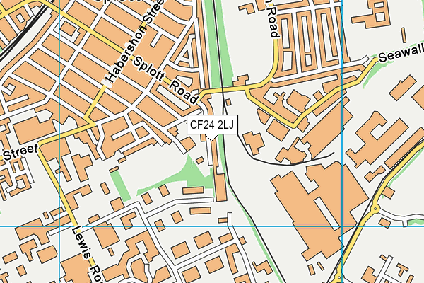 Moorland Primary School map (CF24 2LJ) - OS VectorMap District (Ordnance Survey)
