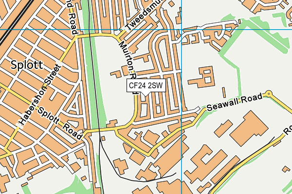CF24 2SW map - OS VectorMap District (Ordnance Survey)