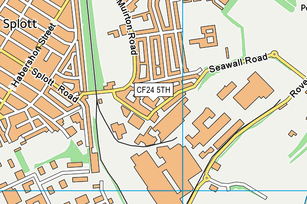 CF24 5TH map - OS VectorMap District (Ordnance Survey)