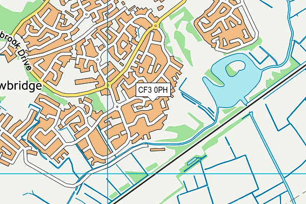 CF3 0PH map - OS VectorMap District (Ordnance Survey)