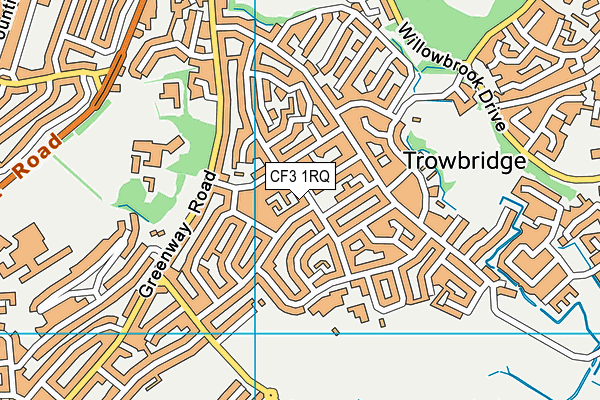 Ysgol Pen Y Pil map (CF3 1RQ) - OS VectorMap District (Ordnance Survey)