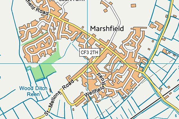 CF3 2TH map - OS VectorMap District (Ordnance Survey)