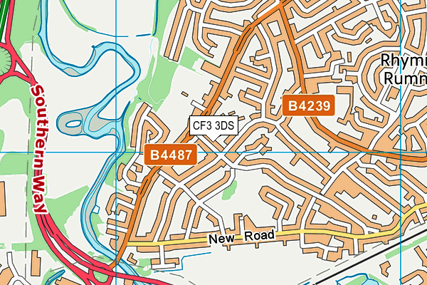 CF3 3DS map - OS VectorMap District (Ordnance Survey)