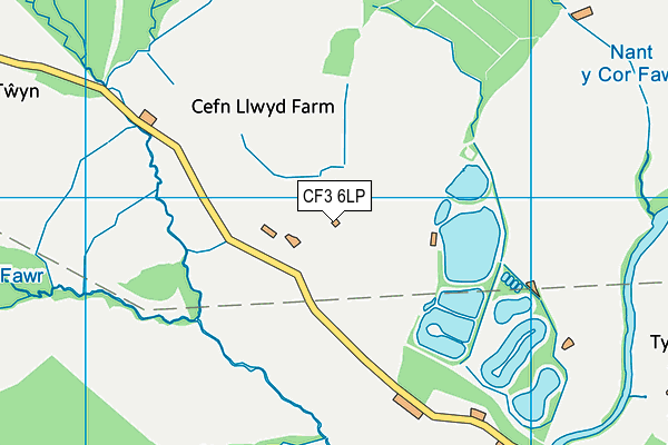 CF3 6LP map - OS VectorMap District (Ordnance Survey)