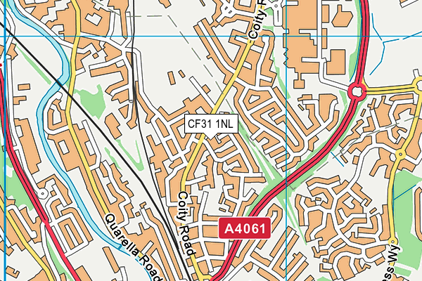 CF31 1NL map - OS VectorMap District (Ordnance Survey)