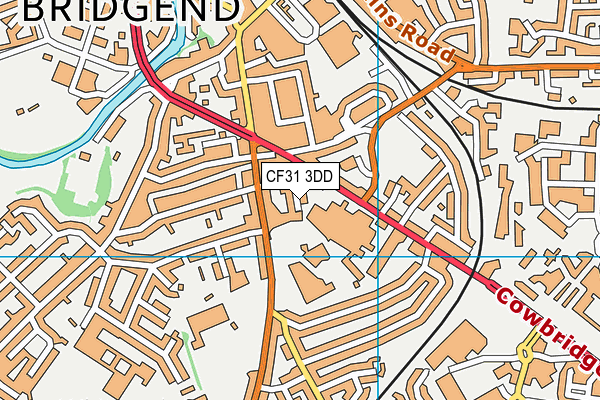 CF31 3DD map - OS VectorMap District (Ordnance Survey)