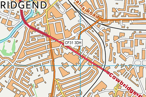 CF31 3DH map - OS VectorMap District (Ordnance Survey)