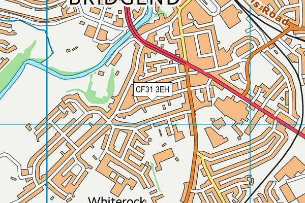 CF31 3EH map - OS VectorMap District (Ordnance Survey)