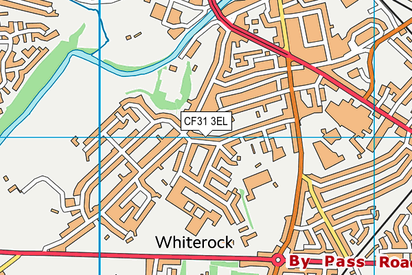 CF31 3EL map - OS VectorMap District (Ordnance Survey)