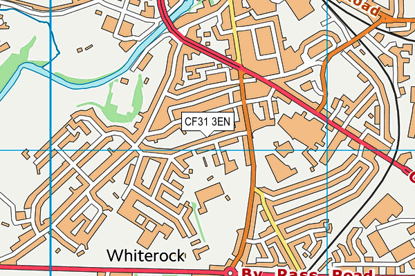 CF31 3EN map - OS VectorMap District (Ordnance Survey)