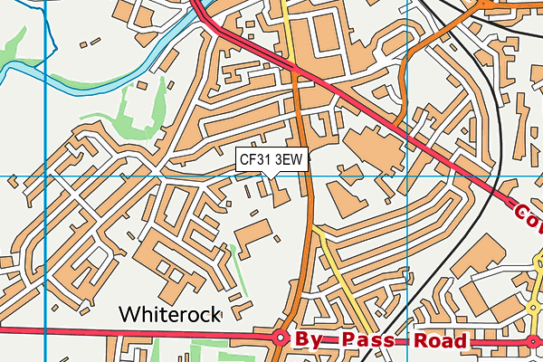 CF31 3EW map - OS VectorMap District (Ordnance Survey)