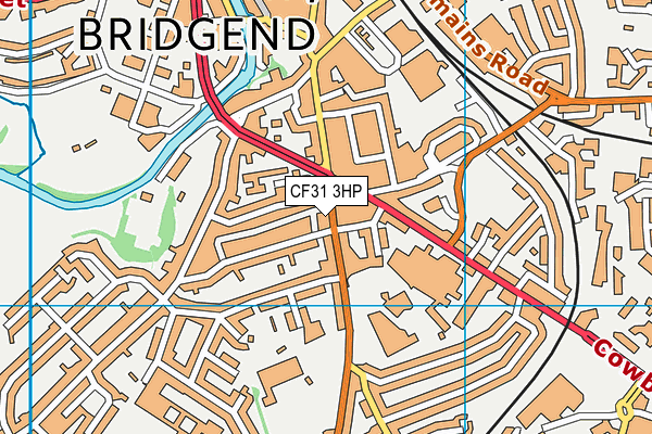 CF31 3HP map - OS VectorMap District (Ordnance Survey)