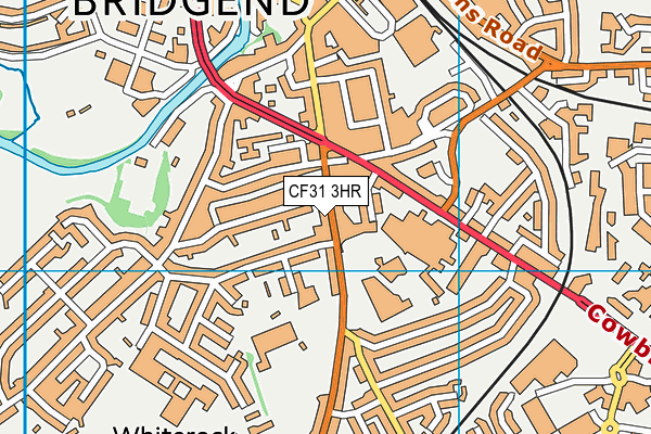 CF31 3HR map - OS VectorMap District (Ordnance Survey)