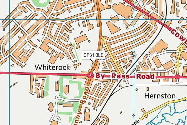 CF31 3LE map - OS VectorMap District (Ordnance Survey)