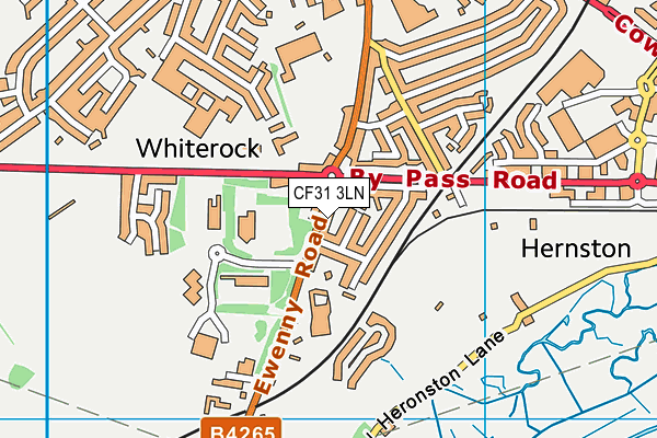 CF31 3LN map - OS VectorMap District (Ordnance Survey)