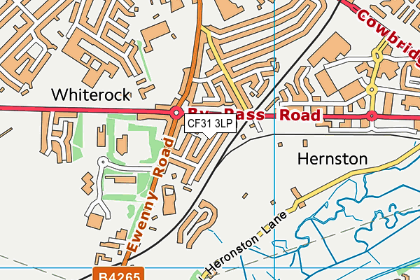 CF31 3LP map - OS VectorMap District (Ordnance Survey)