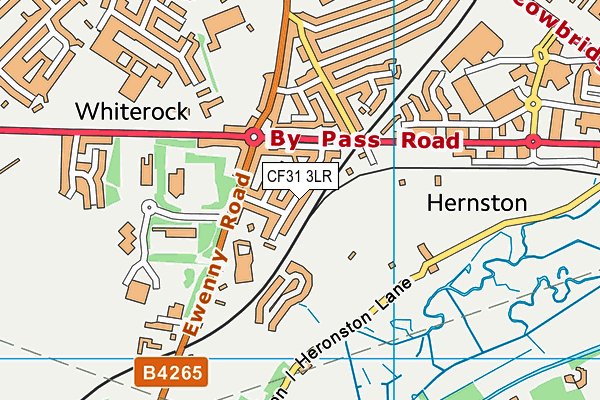 CF31 3LR map - OS VectorMap District (Ordnance Survey)