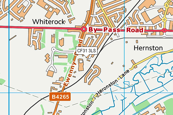 CF31 3LS map - OS VectorMap District (Ordnance Survey)