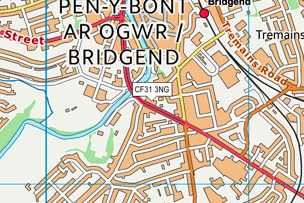 CF31 3NG map - OS VectorMap District (Ordnance Survey)