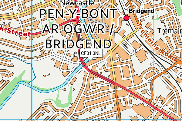 CF31 3NL map - OS VectorMap District (Ordnance Survey)