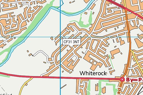 CF31 3NT map - OS VectorMap District (Ordnance Survey)