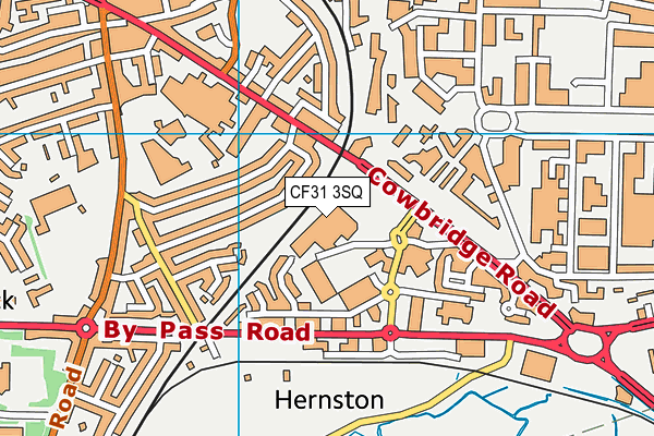 CF31 3SQ map - OS VectorMap District (Ordnance Survey)