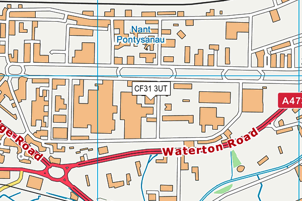 CF31 3UT map - OS VectorMap District (Ordnance Survey)