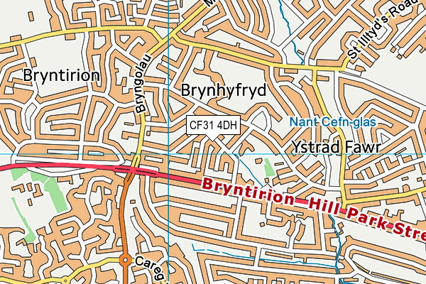 CF31 4DH map - OS VectorMap District (Ordnance Survey)