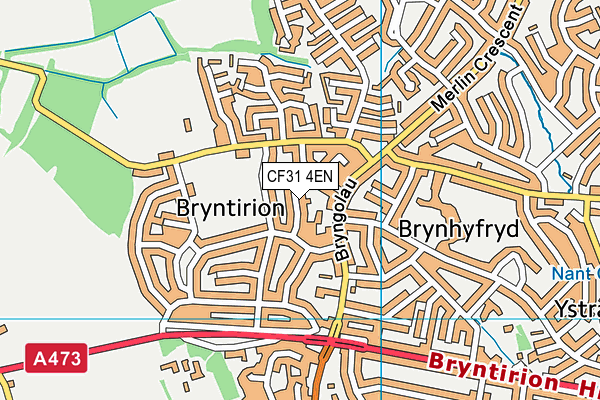 CF31 4EN map - OS VectorMap District (Ordnance Survey)