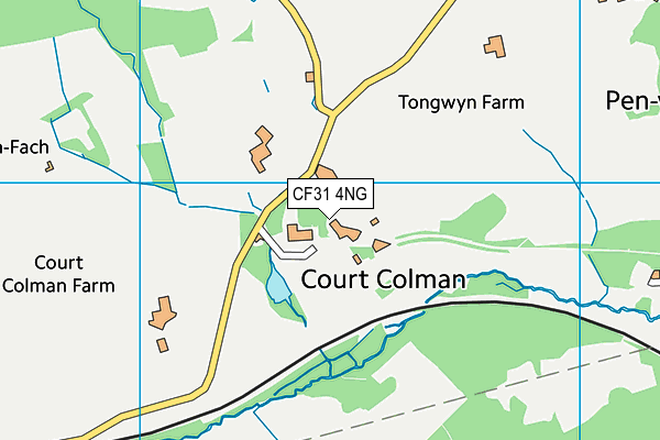 CF31 4NG map - OS VectorMap District (Ordnance Survey)