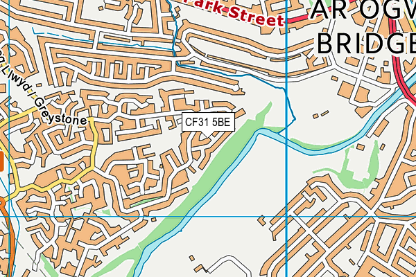 CF31 5BE map - OS VectorMap District (Ordnance Survey)